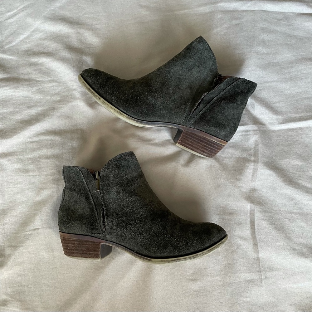Lucky Brand Green Booties